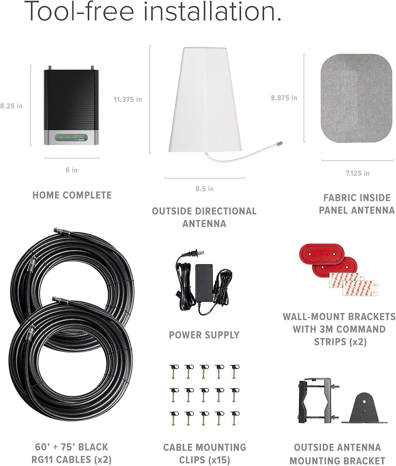 weBoost 470145 Home Complete Cell Signal Booster – 72 dB Gain Whole-Home Coverage with 75 Ohm System and Multi-Carrier Support - Image 5