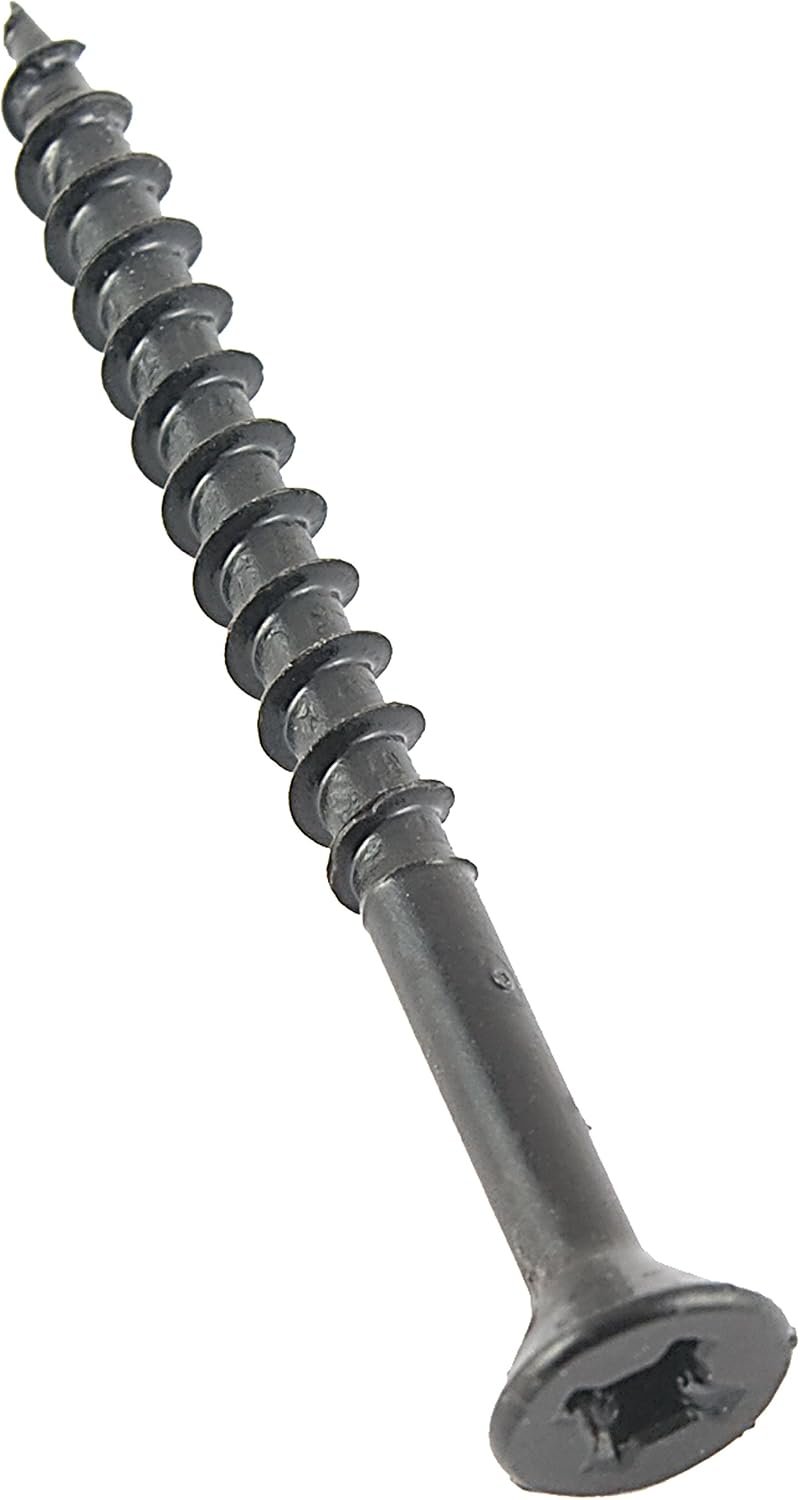 AP Products 012FSQ25BL #8 x 2 in Black Recess Square Drive Screws – 25 Pack Corrosion-Resistant RV Fasteners