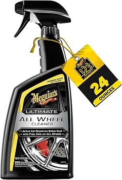 Meguiar’s G180124 Ultimate All Wheel Cleaner – 24 oz Color-Changing Gel Formula Safe for All Wheel Finishes