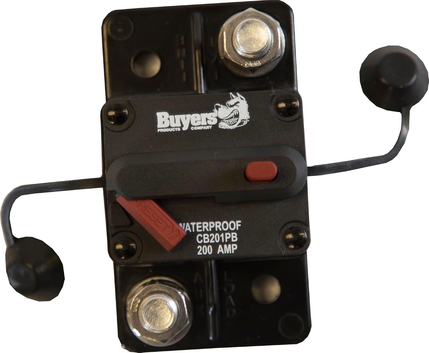 Buyers Products CB201PB Push-to-Trip Circuit Breaker – 200 Amp Manual Reset Surface Mount Electrical Protection - Image 3