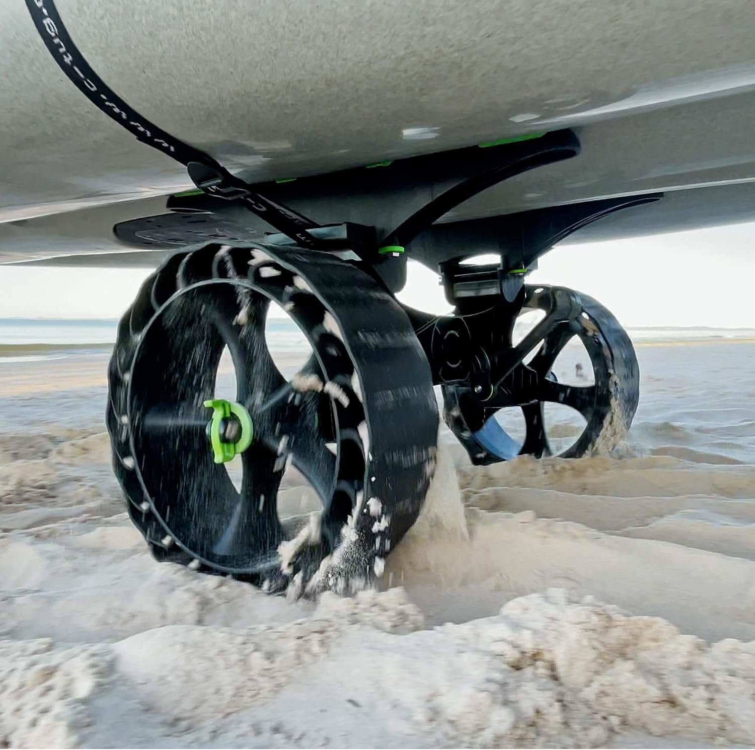 RAILBLAZA 50001471 C-TUG R with SandTrakz Wheels – 176 lb Kayak Cart for Soft Sand Transport - Image 8