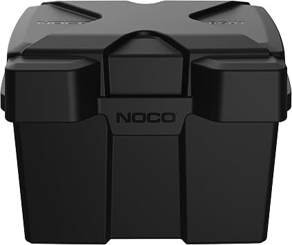 NOCO BGU1 Group U1 Battery Box – Heavy-Duty Polypropylene Enclosure with Hold-Down Strap for Lawn and Utility Batteries
