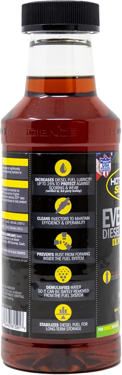 Hot Shot's Secret HSSEDT16Z Everyday Diesel Treatment – 16oz Fuel Additive with Cetane Boost, Lubricity Protection, and Injector Cleaning - Image 2