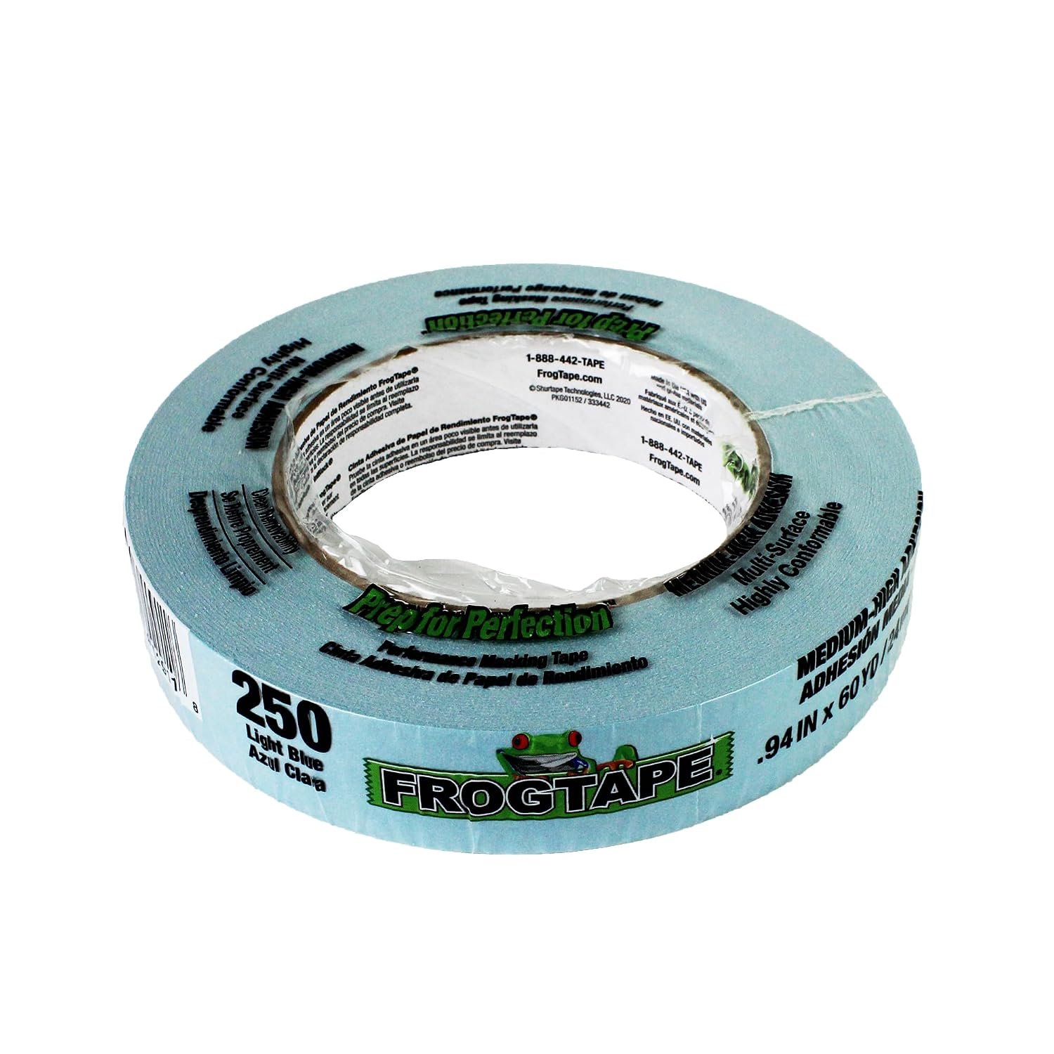 Shurtape CP 250 Blue Painter’s Tape – 24mm x 55m Professional Masking Tape, 48 Roll Carton