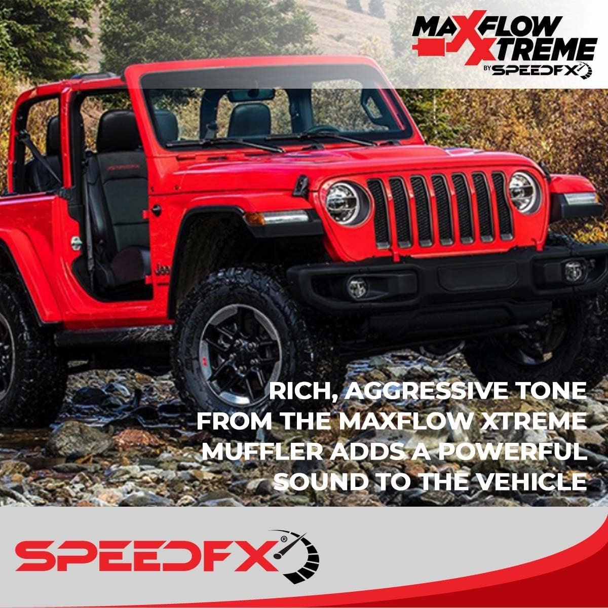 SpeedFX 50600 Axle-Back Exhaust System – Stainless Performance Exhaust for Jeep Wrangler JK Models - Image 5