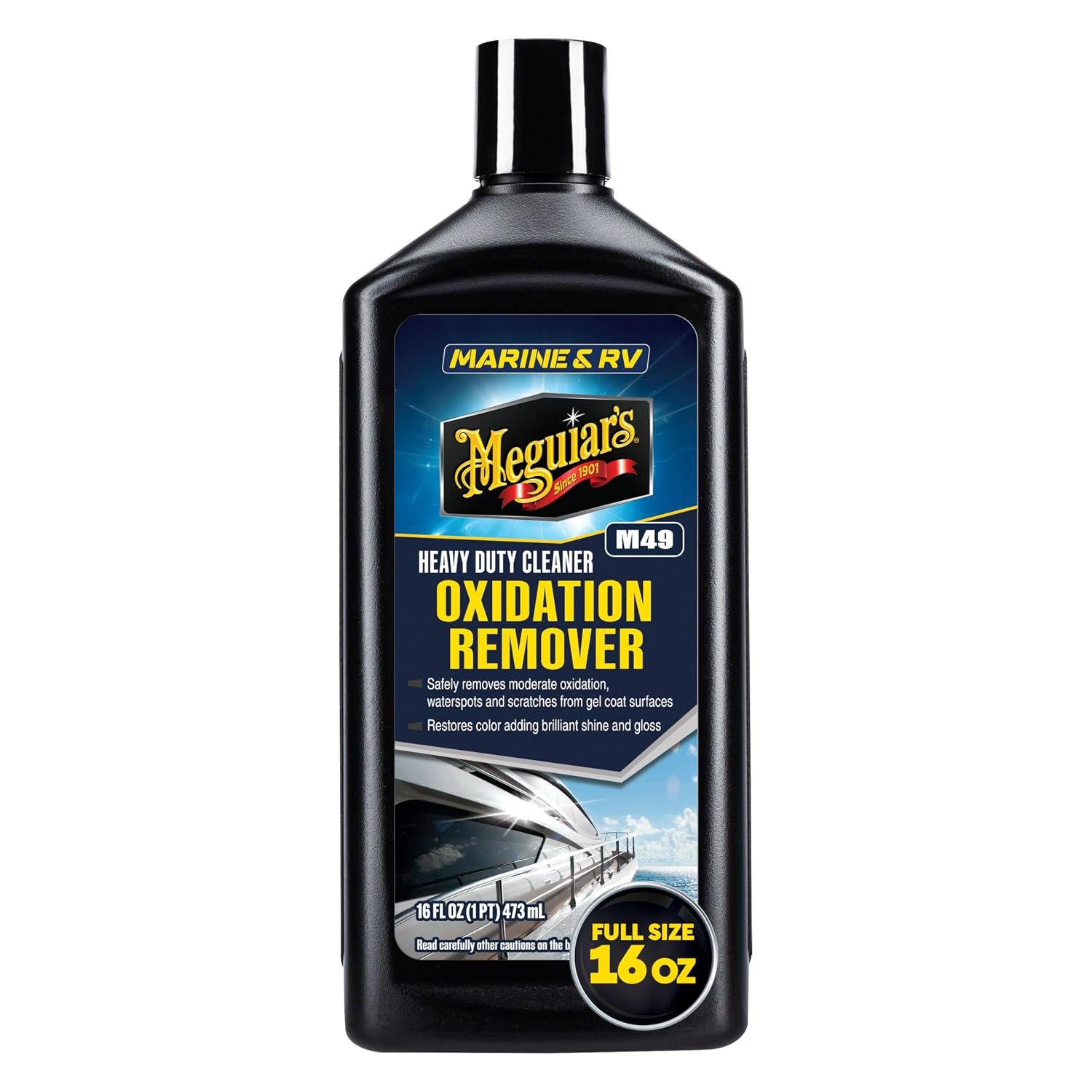 Meguiar's M4916 Marine/RV Heavy Duty Oxidation Remover – 16 oz Fiberglass Restorer for Severe Oxidation and Surface Stains - Image 4