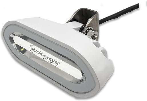 Shadow-Caster SCM-SLB-CC-WH Marine Light Bar – RGB Color-Changing LED, White Housing, Low-Profile Waterproof Design