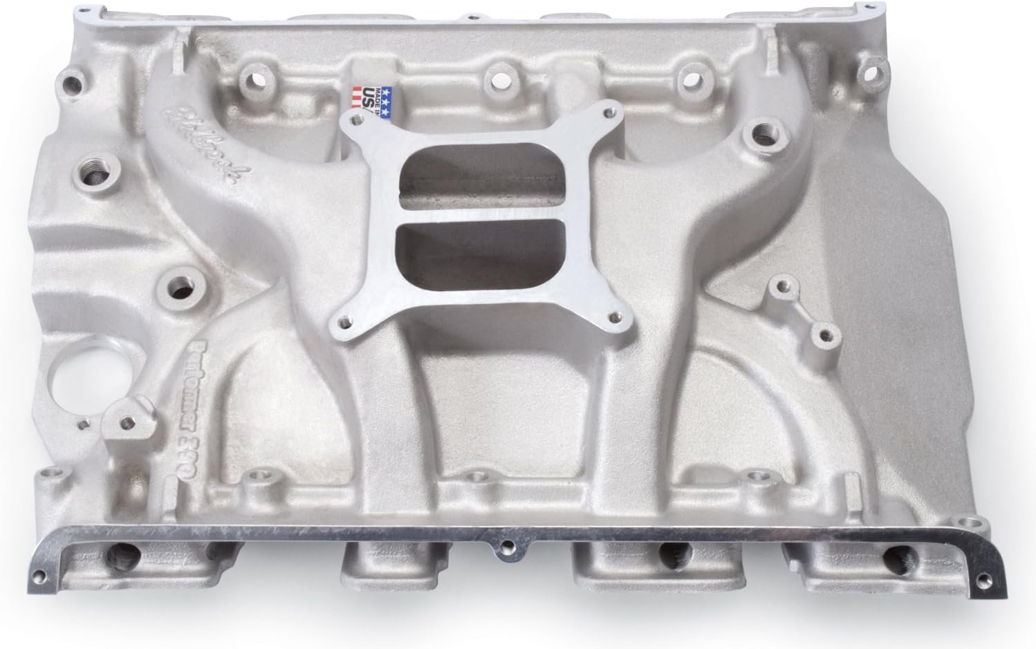 Edelbrock 21051 Performer 390 Intake Manifold – Polished Finish, Small Block Chevy Dual-Plane Design - Image 2
