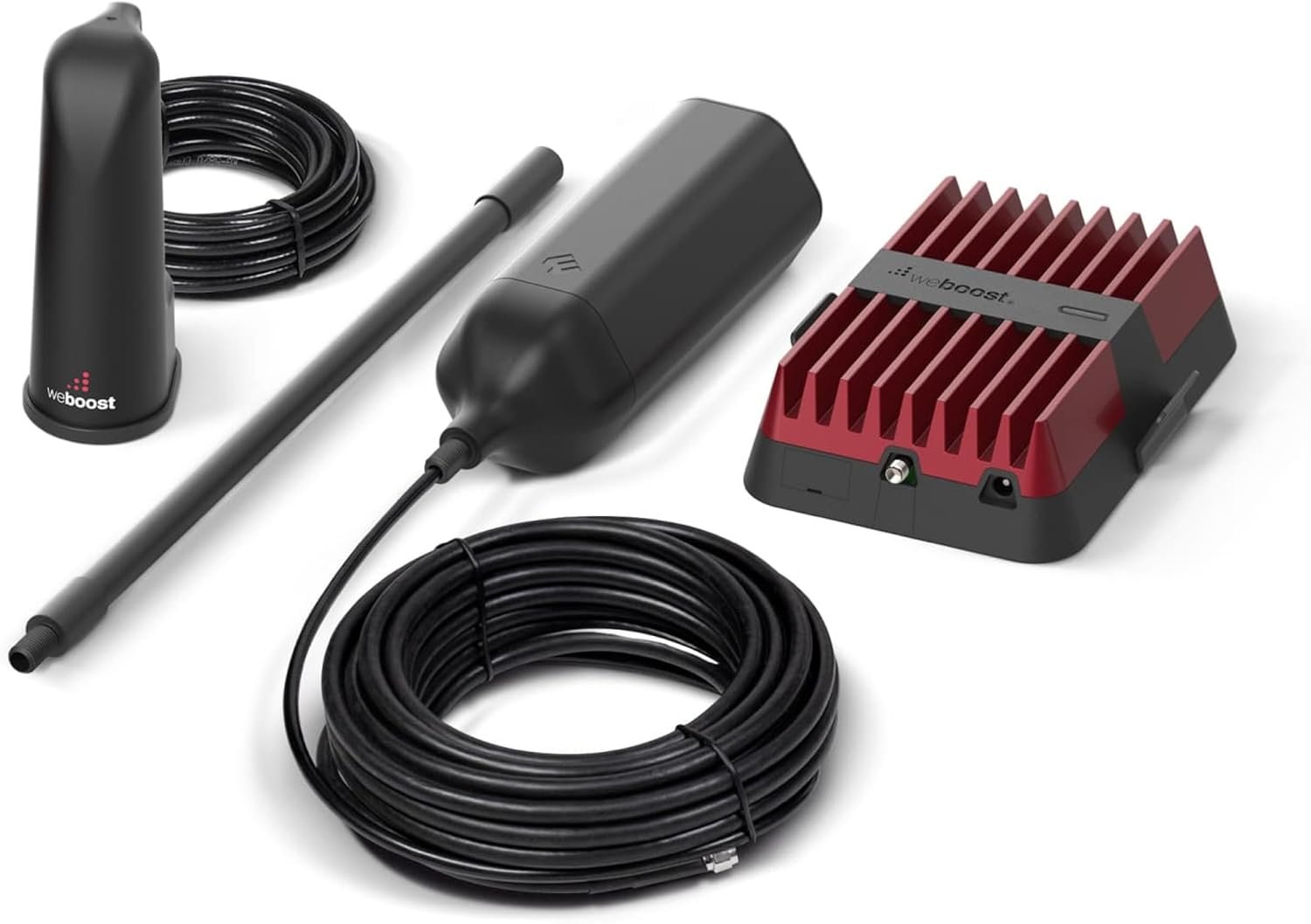 weBoost 650354 Drive Reach RV – Bilingual EN/FR Mobile Signal Booster with 50 dB Gain for Recreational Vehicles