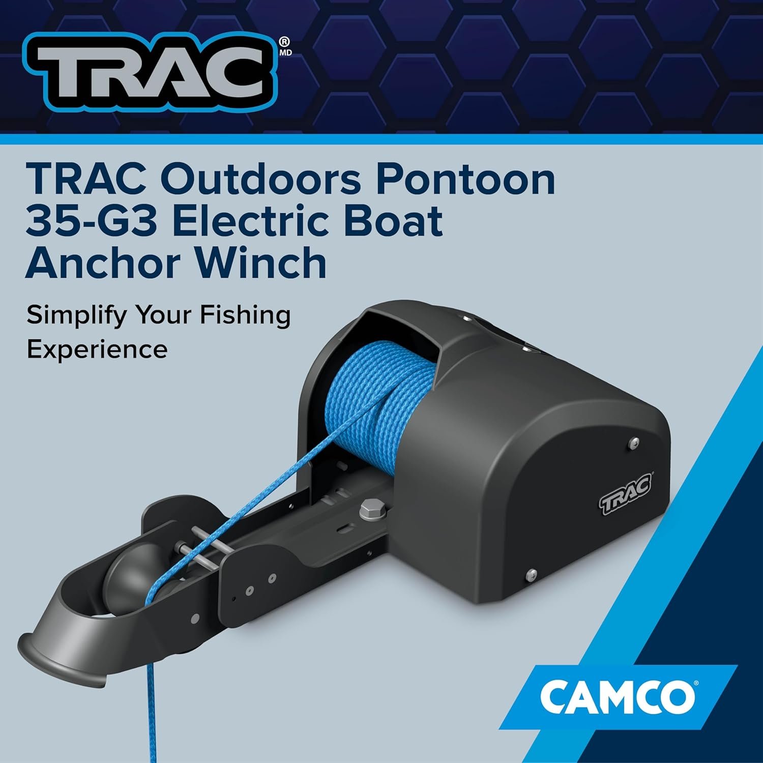 Camco Marine 69003 Pontoon 35-G3 Anchor Winch – Automatic Pontoon Boat Anchor System - Image 2