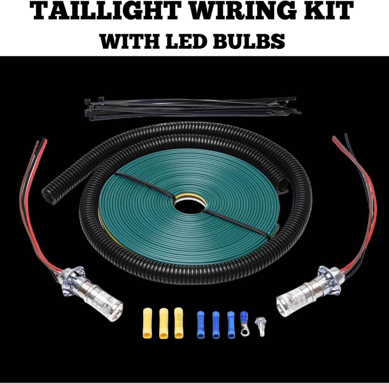 Roadmaster 152LED Taillight Wiring Kit with LED Bulbs – Independent Towed Vehicle Lighting System – LED Bulb Conversion - Image 2