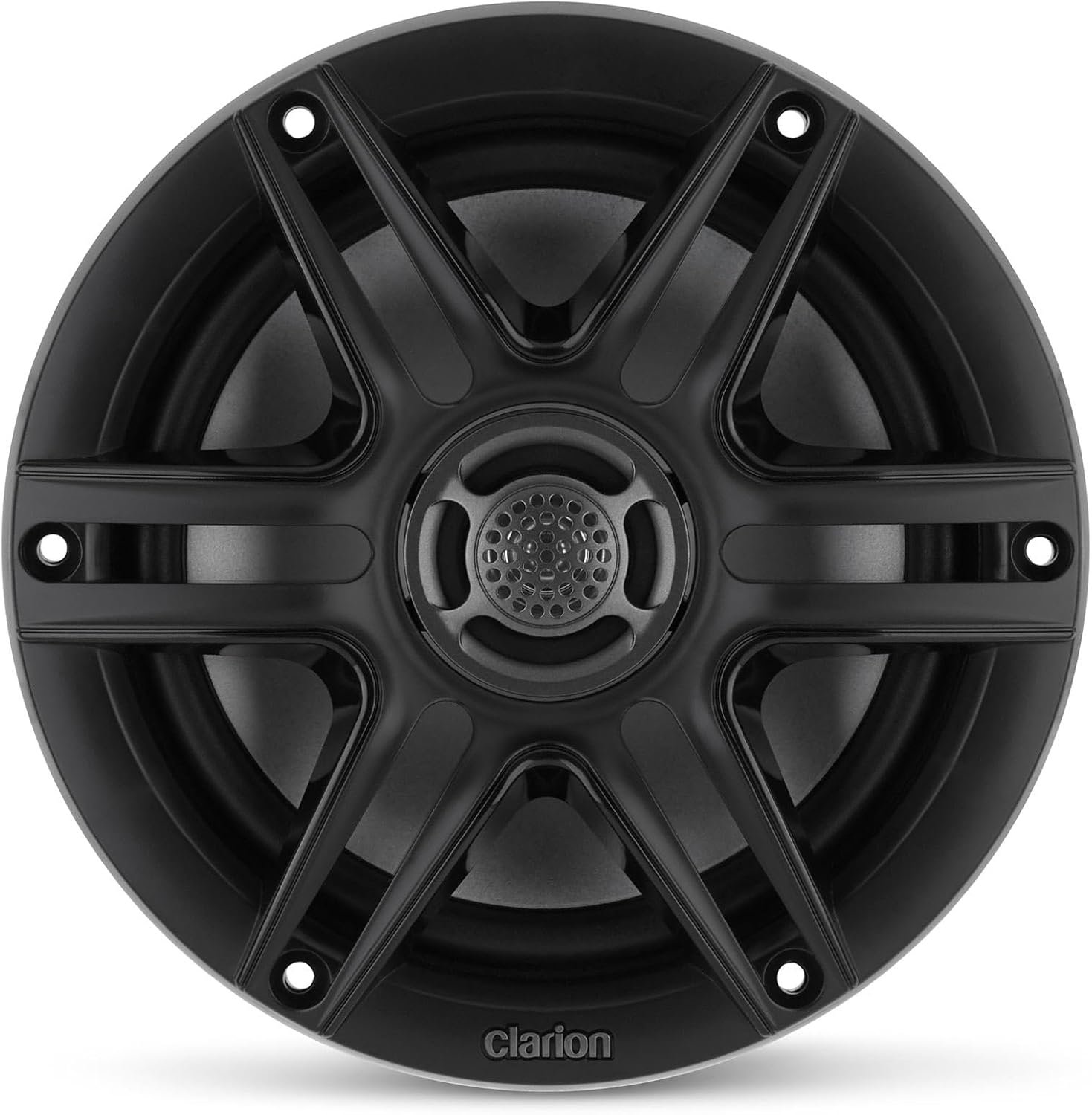 Clarion CMS-651RGB-S 6.5-Inch Marine Coaxial Speakers – 30W RMS, RGB LED Lighting, Silver Sport Grilles - Image 2