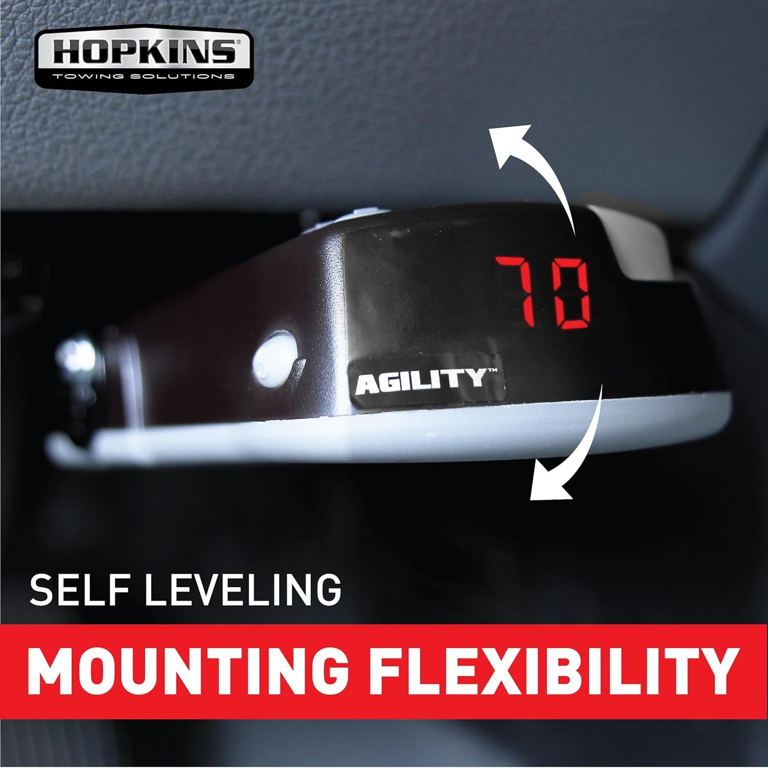 Hopkins 47294 Brake Controller – Electronic Trailer Brake Management System – Adjustable Towing Control - Image 4