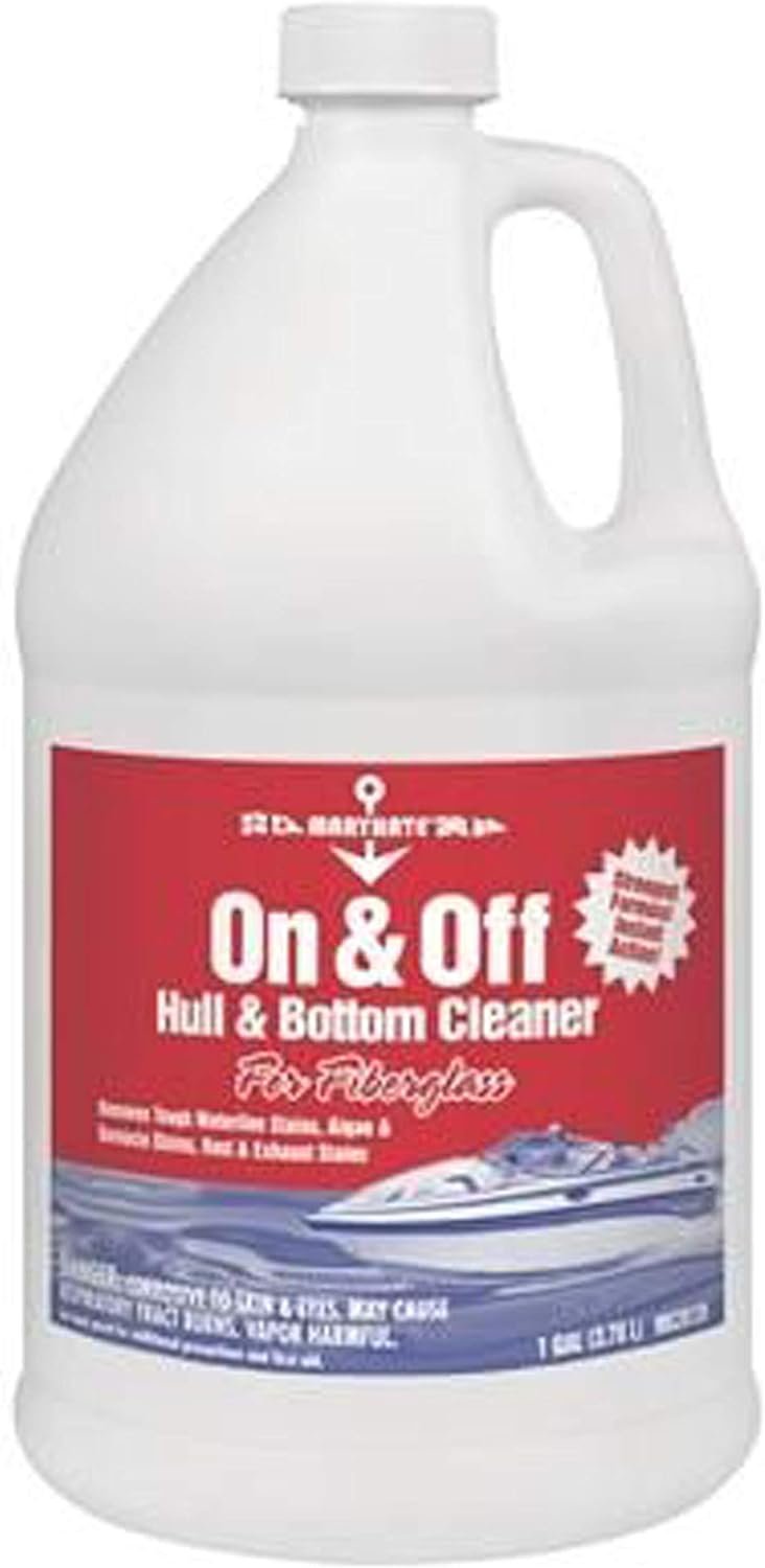 CRC MaryKate MK20128 On & Off Hull Cleaner – Marine Gel Formula for Waterline Stains and Hull Discoloration