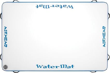 Airhead AHWMA85 Watermat Air Inflatable Deck – 8.5ft Floating Platform with Drop-Stitch Construction and Carry Bag