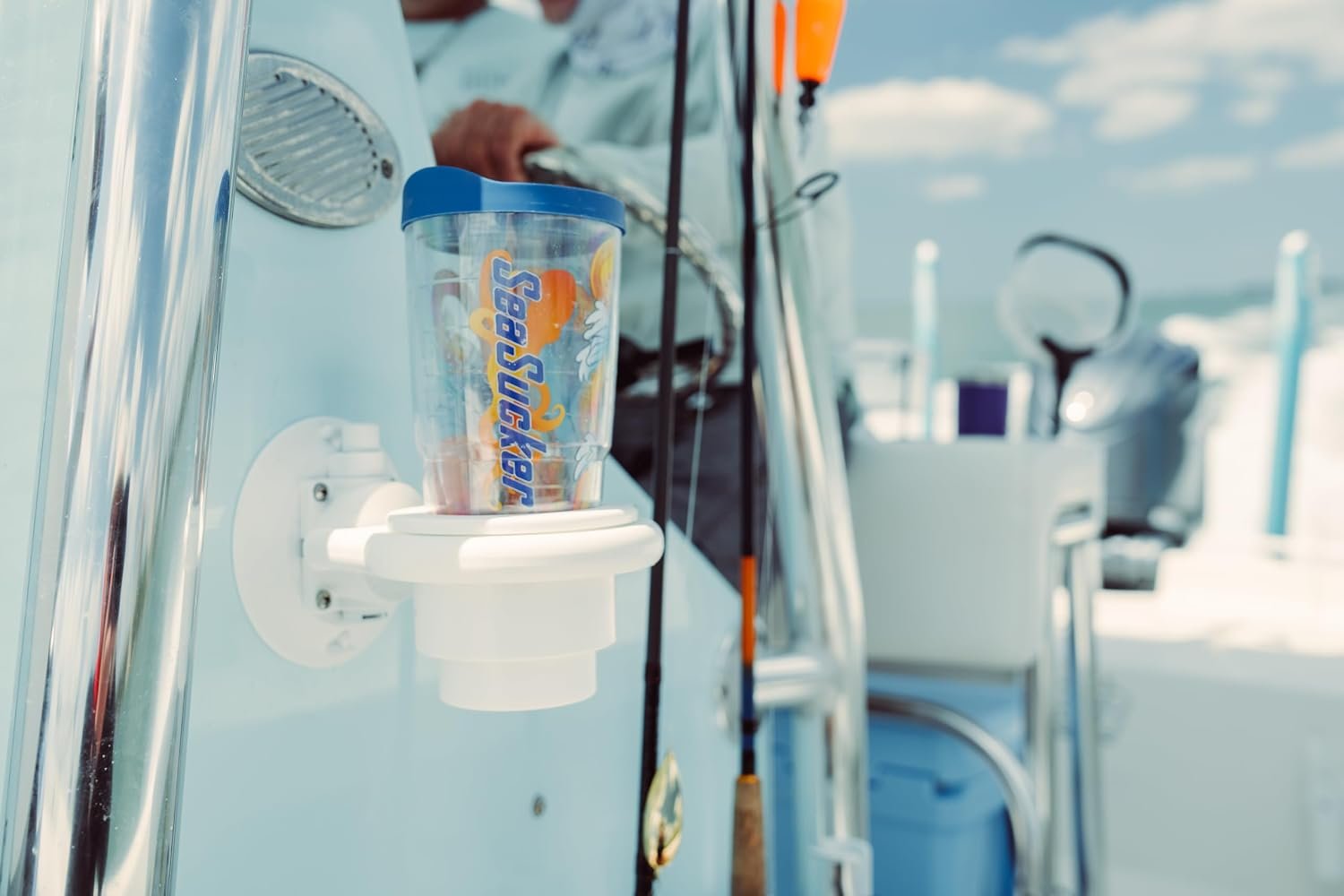 SeaSucker MC5314W Vertical Cup Holder – White Vacuum-Mount Single Beverage Holder for Marine and Vehicle Use - Image 4