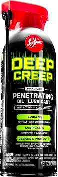 Sea Foam DC14 Deep Creep – 12oz Penetrating Oil with Lubricating and Rust-Loosening Aerosol Formula