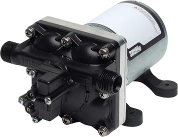 SHURFLO 4008 Series 24V Fresh Water Pump – 3.0 GPM Demand Pump with Automatic Pressure Switch