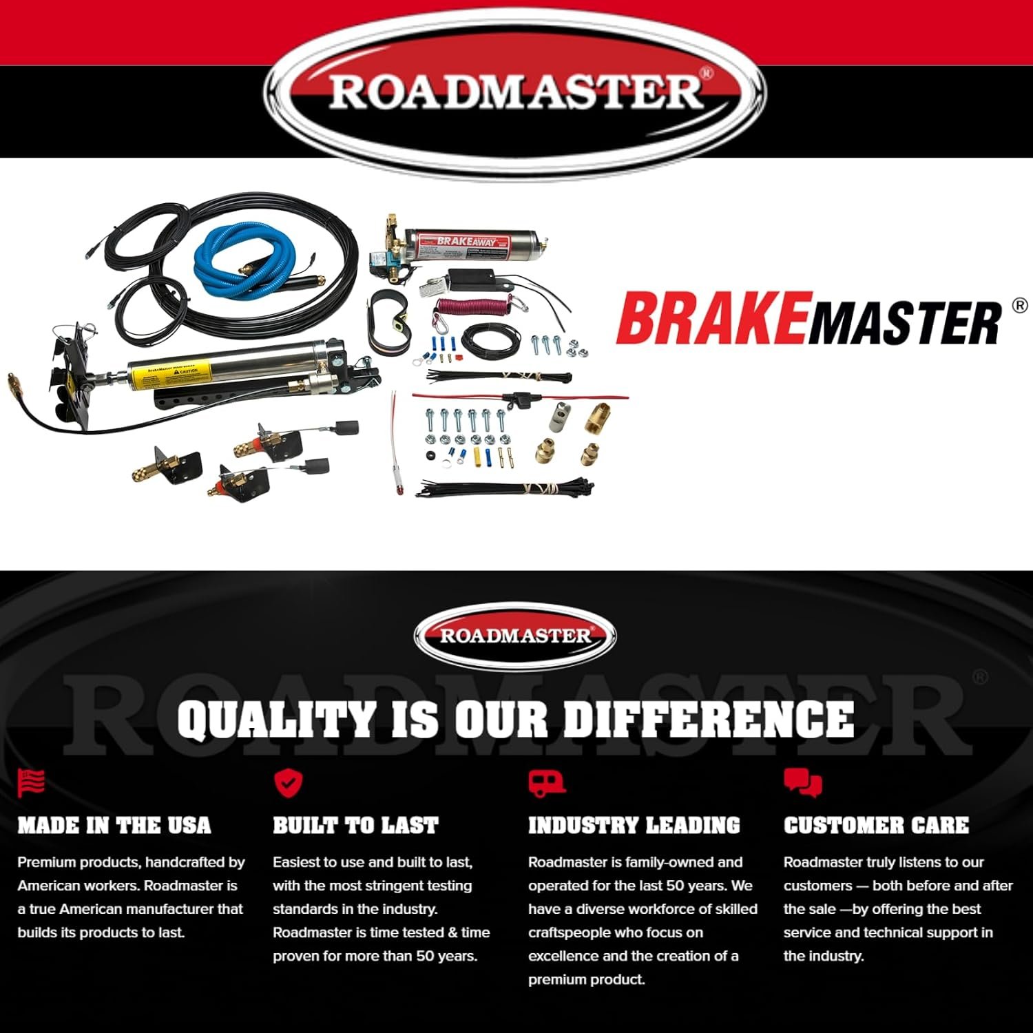 Roadmaster BrakeMaster 9160 Supplemental Braking System – Air or Air-Over-Hydraulic Coach Compatibility with BreakAway Protection - Image 7