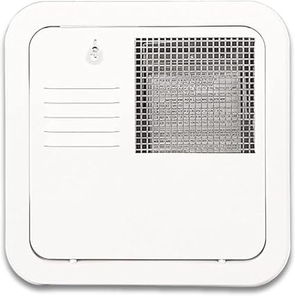 Suburban 6255APW Water Heater Access Door – Polar White Flush-Mount Door for 6 Gallon RV Water Heaters