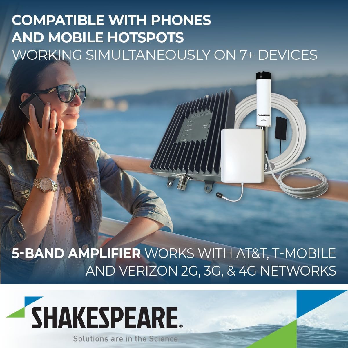 Shakespeare CAVAT10R SuperHalo Cellular Amplifier – Multi-User 2G/3G/4G Signal Booster for Up to 10+ Connected Users - Image 3