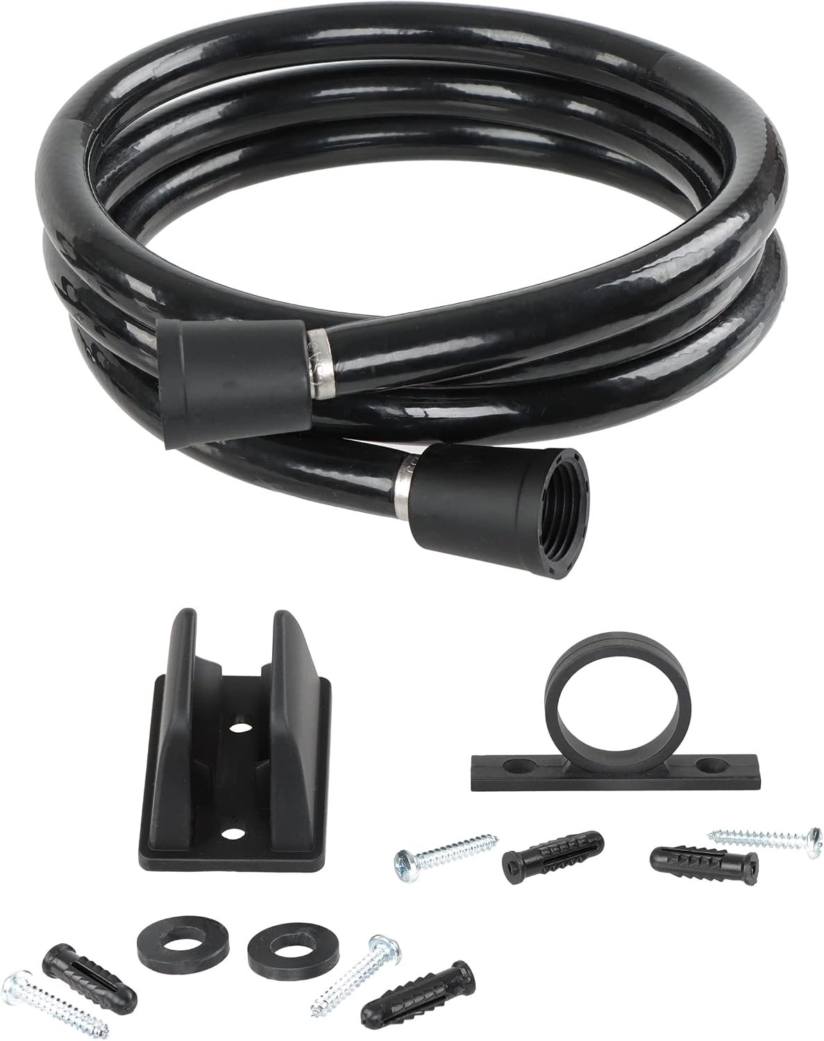 Empire Faucet RDUHS60BLK Shower Hose Kit – 60in Black Vinyl Hose with Bracket Included for 60 Series Ultra Shower Heads - Image 2