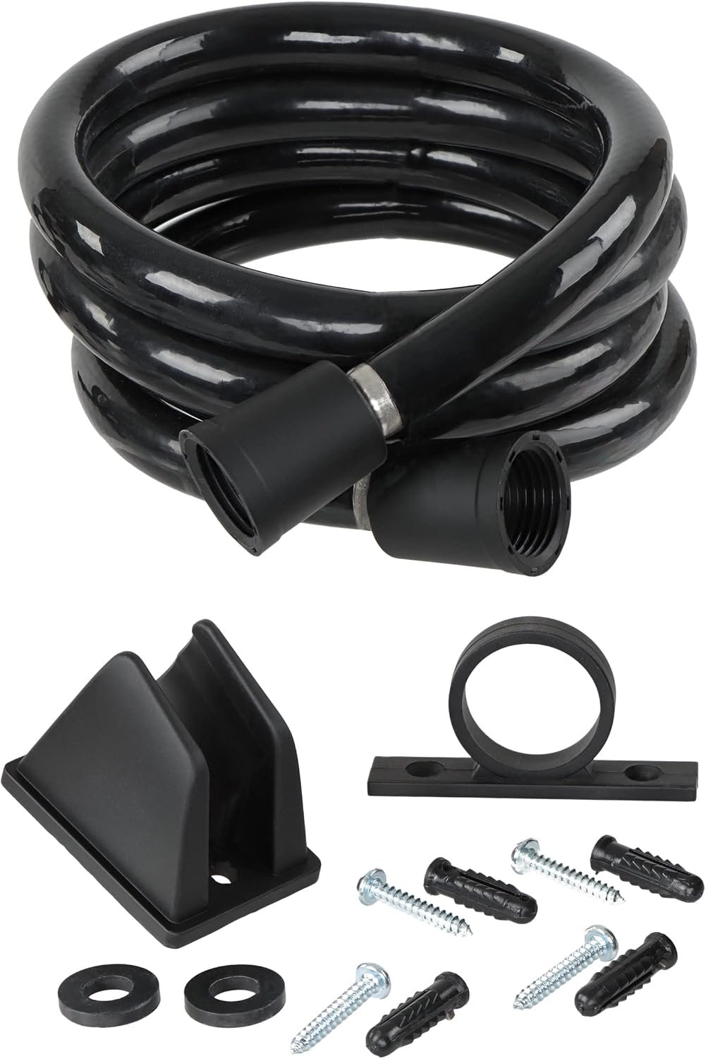 Empire Faucet RDUHS60BLK Shower Hose Kit – 60in Black Vinyl Hose with Bracket Included for 60 Series Ultra Shower Heads - Image 6