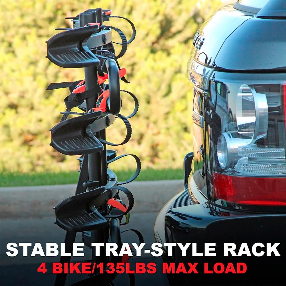 Trimax RMBR4 Road-MAX Hitch Mount Tray – Four-Bike Carrier Platform for Cars, SUVs and Trucks - Image 2