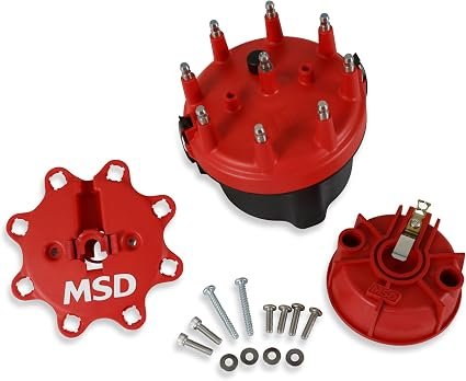 MSD 8445 Cap-A-Dapt Kit – Fixed Rotor Adapter for GM HEI Distributor Cap Conversion Applications