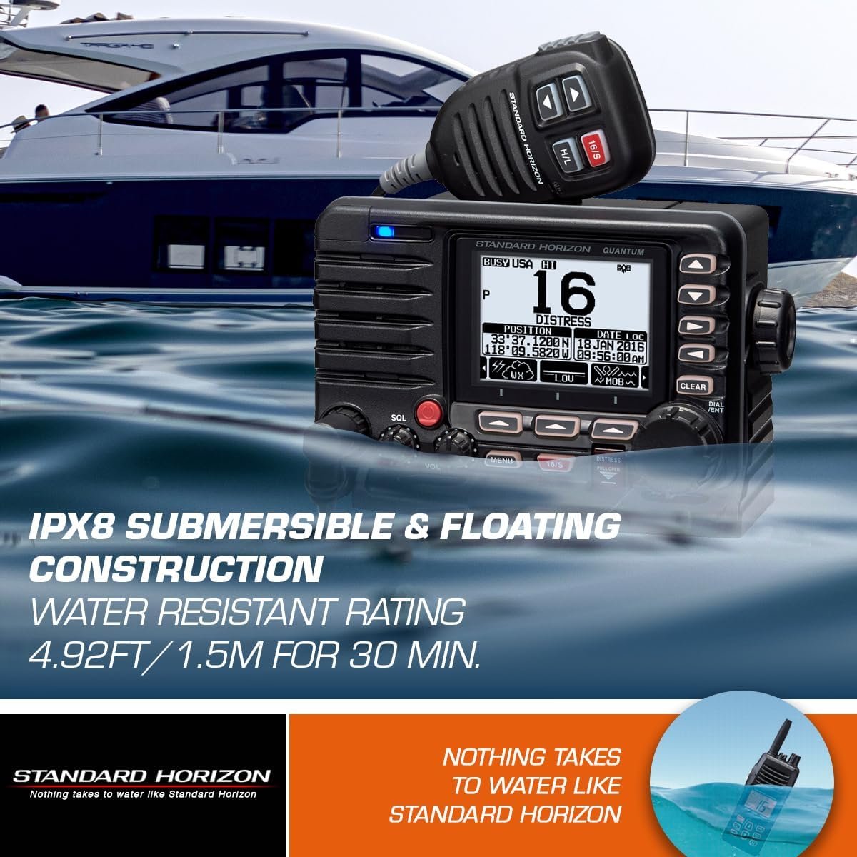 Standard Horizon GX6000 Fixed Mount VHF Radio – AIS Receiver, NMEA 2000 Networking, 25W PA Loud Hailer - Image 6