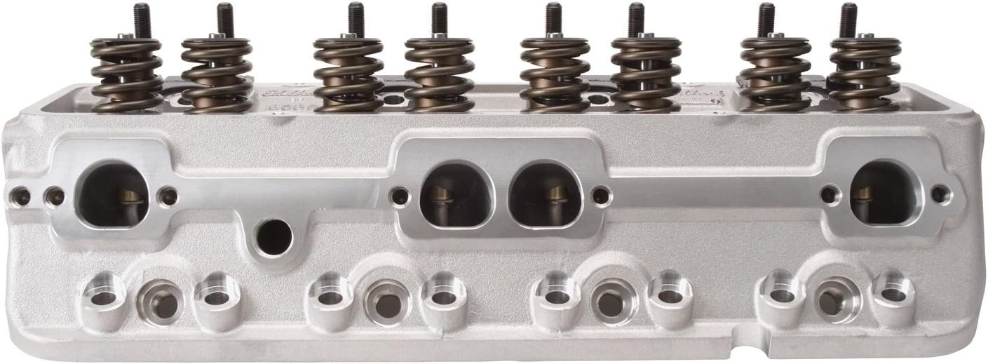 Edelbrock 60899 Performer RPM Small Block Chevy Cylinder Head – Bare Aluminum Head, 64cc Chamber, Single Replacement Unit