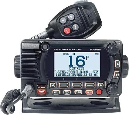 Standard Horizon GX1850B Fixed Mount VHF Radio – NMEA 2000 Networking, Integrated GPS, Class D DSC Marine Communication