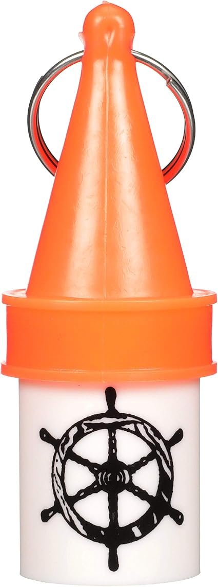 Attwood 118757 Floating Key Buoy – Bright Orange Marine Key Float – High-Visibility Water Safety Accessory