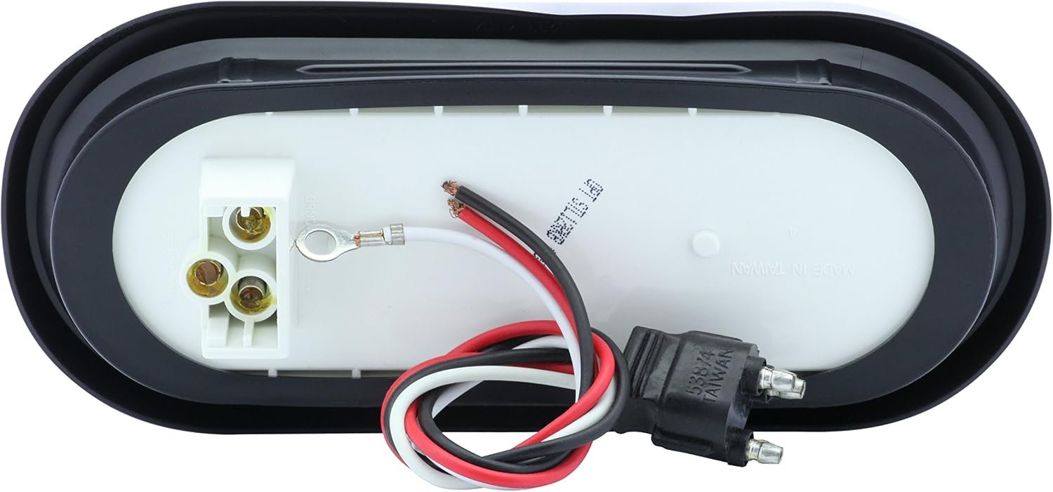 Optronics TLL12RK LED Oval Trailer Light Kit – 6 Diode Stop Turn Tail Lights with Grommets and Plugs Included - Image 3