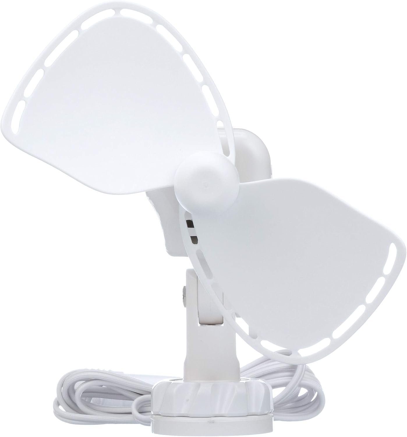 Caframo 757CA24WBX Ultimate 24V Cabin Fan – 7in Direct-Wire Marine Fan with Two-Speed White Housing