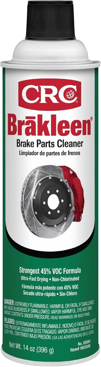 CRC Brakleen 5084 Low VOC Brake Cleaner – Professional Residue-Free Degreasing Formula for Brake Systems