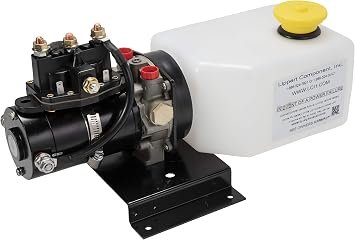 Lippert 141111 Hydraulic Power Unit – RV Slide-Out Pump Assembly with 2 qt Reservoir, Trombetta Solenoid and Horizontal Mount