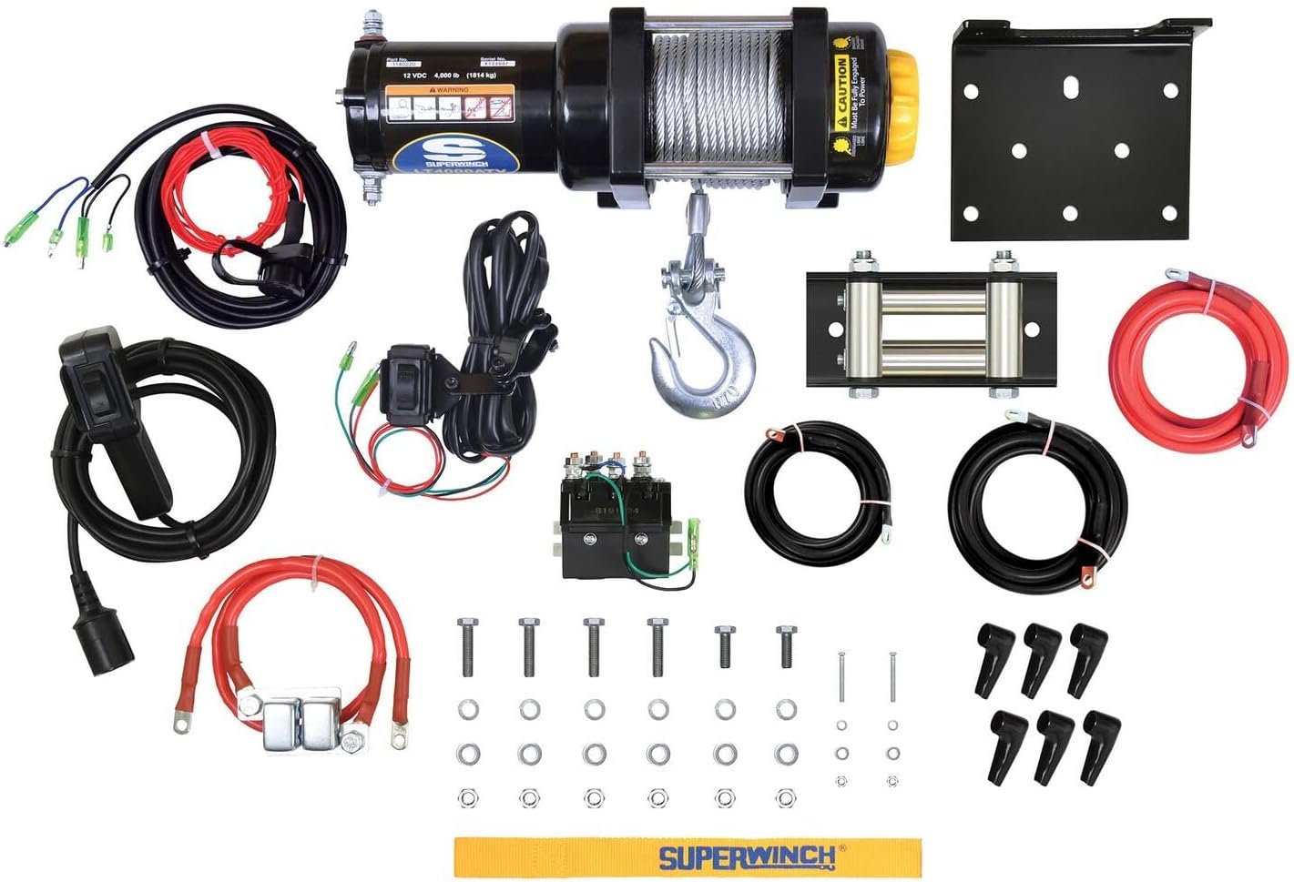 Superwinch 1140220 LT4000 ATV Winch – 4,000 lb Capacity – 3/16 in x 50 ft Steel Wire Rope – Roller Fairlead - Image 5