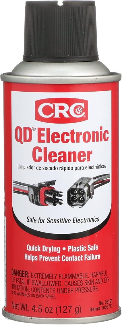 CRC 5101 QD Electronic Cleaner Aerosol – 6 oz Plastic-Safe Quick-Dry Cleaner for Electronics, Circuit Boards, and Electrical Components