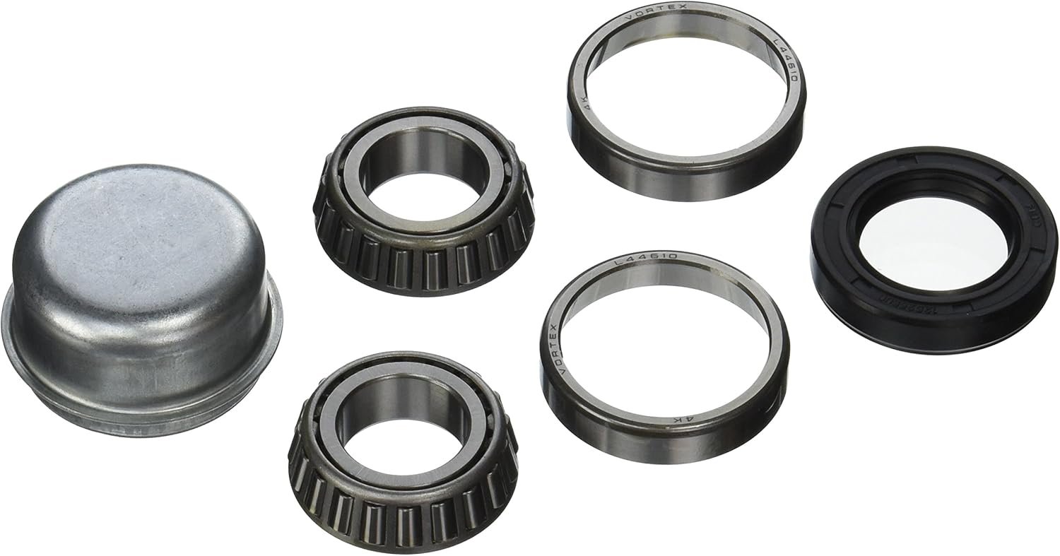 Dexter Marine 81111 Bearing Kit – 1in Trailer Wheel Bearings with Dust Cap for Hub Service Applications