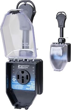 Progressive Industries SSP-50XL Portable RV Surge Protector – 50 Amp Smart Surge Protection Device