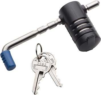 Master Lock 2847DAT Adjustable Trailer Coupler Latch Lock – Fits 9/16in to 2-3/4in Latch Openings