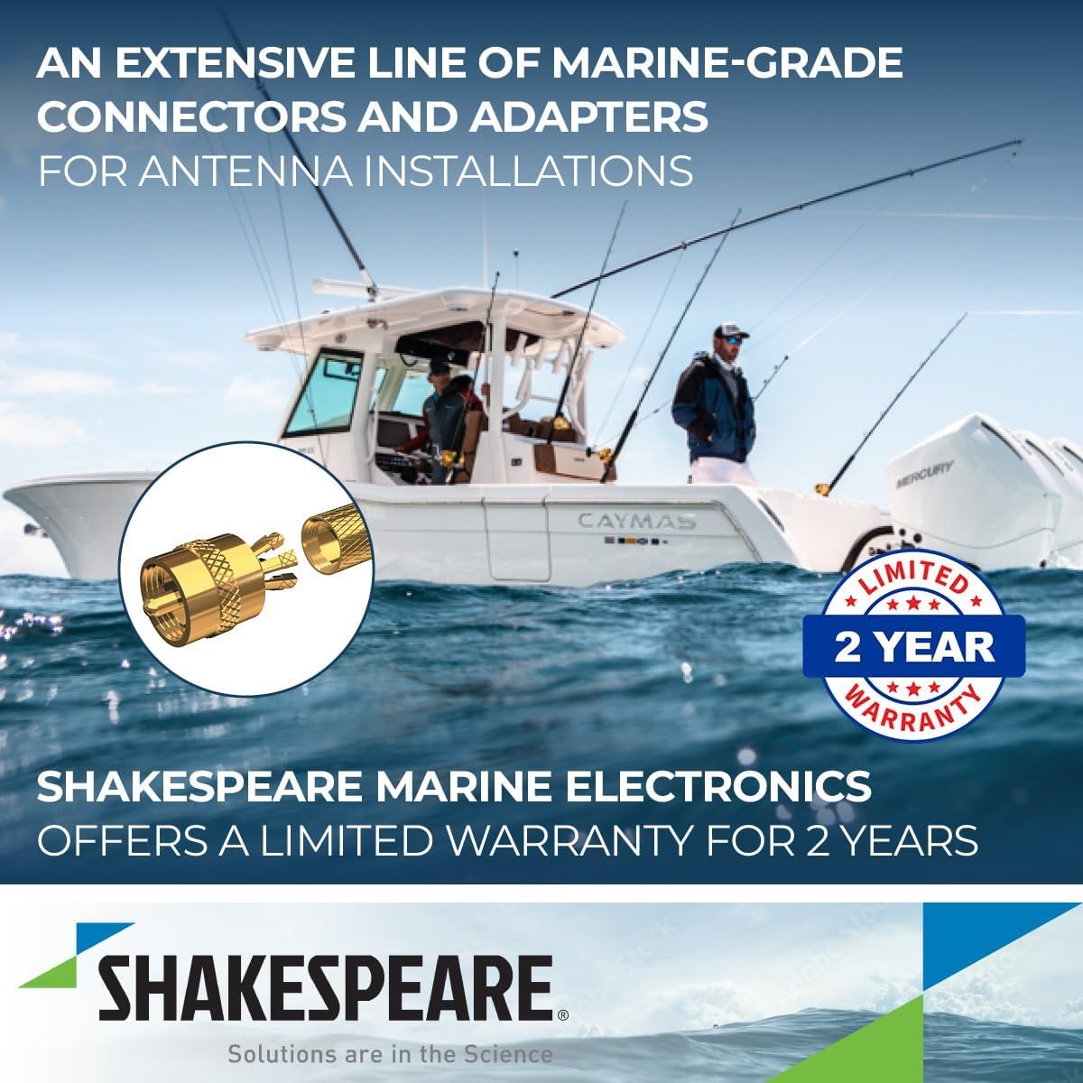 Shakespeare PL259-CP-B-G Center Pin PL-259 Connector – Gold-Plated Marine RF Connector for Coaxial Cable Installations - Image 4
