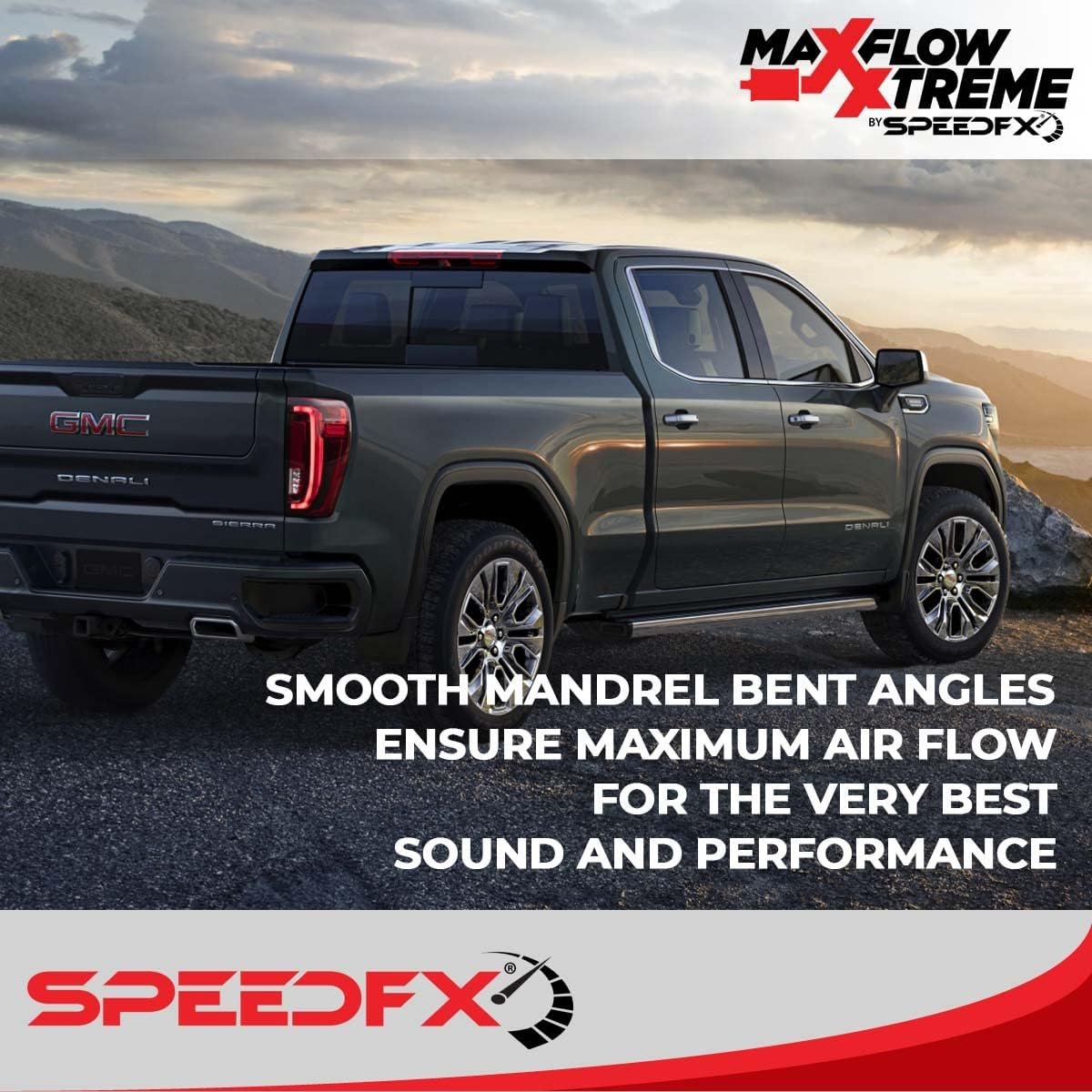 SpeedFX 50102 MaxFlow Xtreme Cat-Back Exhaust System – Silverado 1500 3.5in Inlet Dual 2.5in Rear Exit with 4in Tips - Image 4
