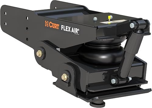 Lippert 369535 Flex Air 21K Pin Box – Long Jaw Air Ride 5th Wheel Coupler with Rota-Flex Head and Shock Absorption