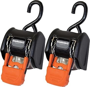 IMMI CargoBuckle F18800 Retractable Tie-Down System – Self-Storing Cargo Securement Assembly for Trailers and Powersports Equipment