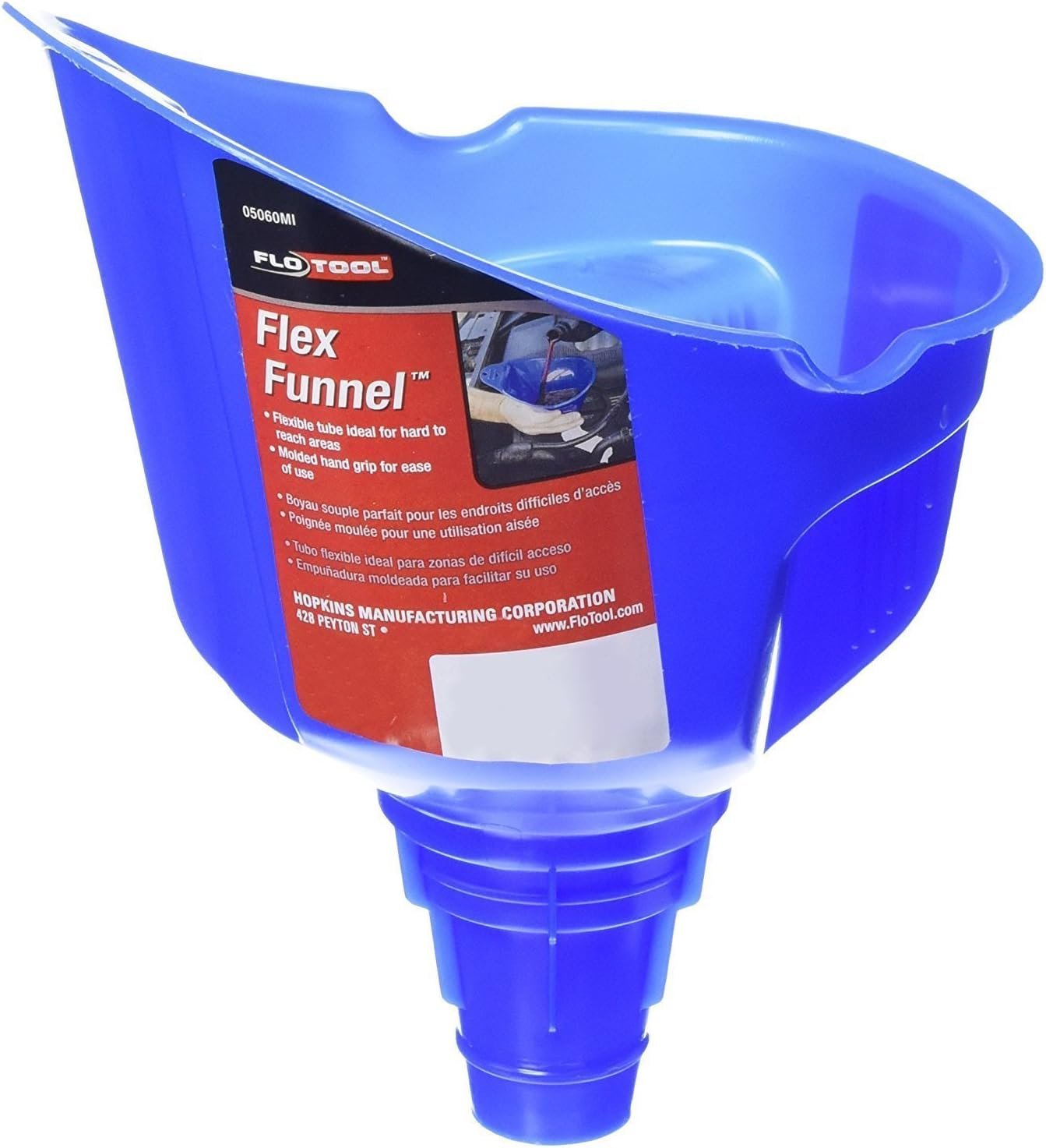 Hopkins 05060MIE Flex Funnel – Flexible HDPE Pouring Funnel with Bendable Spout, 12in Length and 6.5in Width - Image 2