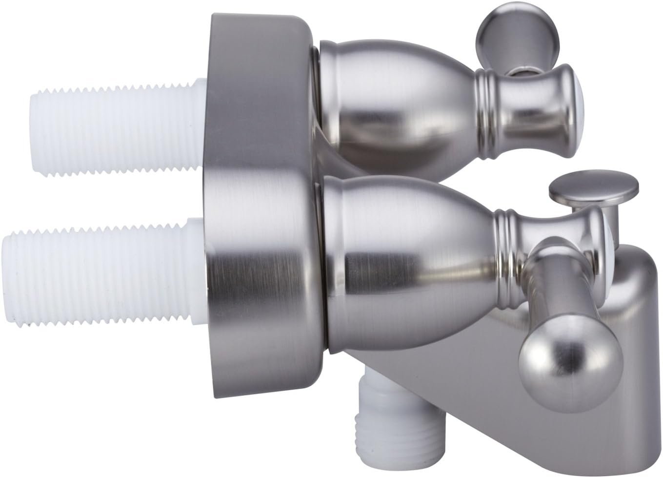 Dura Faucet DFSA110LSN Designer RV Tub & Shower Faucet – Satin Nickel Finish, Dual Knob Control, 4in Centers - Image 6