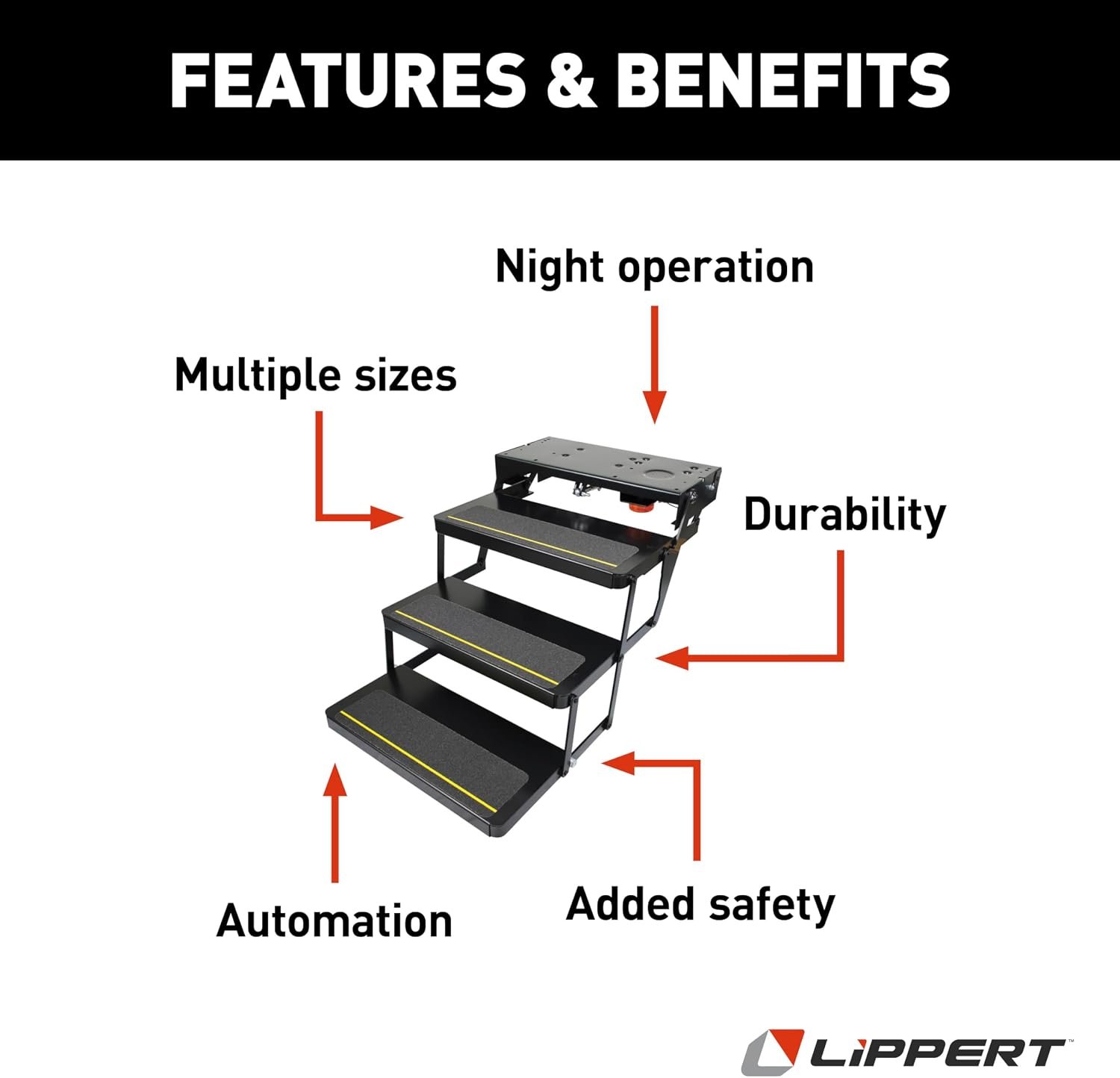 Lippert 3694042 Kwikee Series 23 Electric Step – Fully Automatic RV Entry Step with Integrated Controller - Image 2