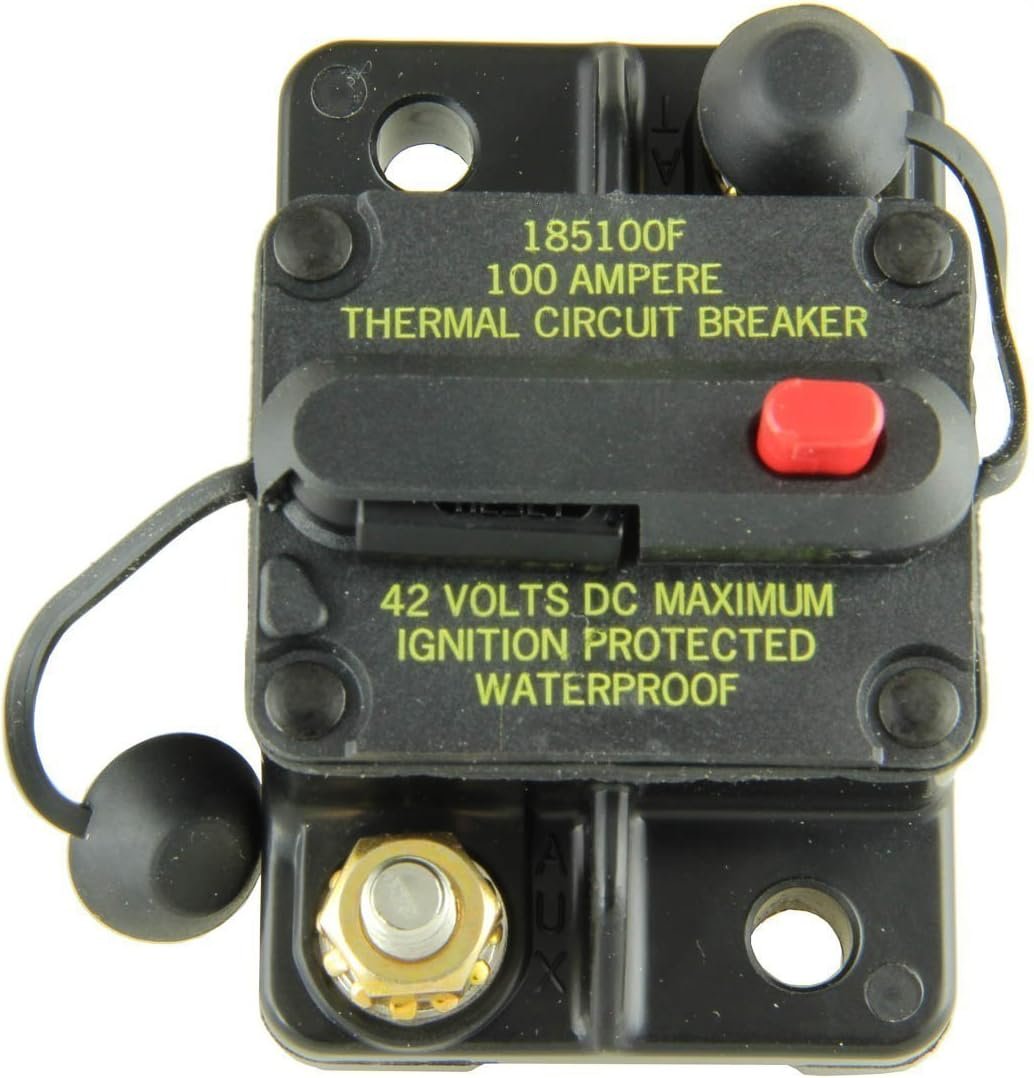 Bussmann BPCB185100 Circuit Breaker – 100 Amp Manual Reset Surface Mount Power Protection Breaker - Image 2